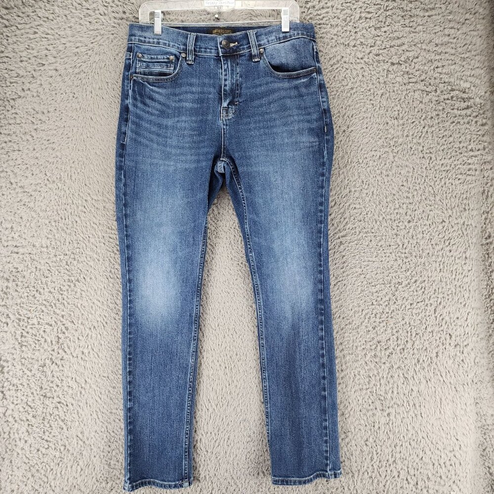 Brothers/Sons Jeans Mens 32x32 Blue Stretch Mid Rise Slim Taper *GUC*
